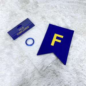 DECORACIONES DE FIESTA DE BARATAS BANDERINES párr FELIZ cumpleaños LETRA DORADO láser - Product Image 6