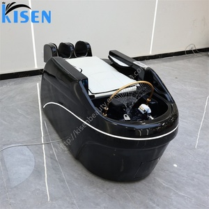 KISEN Silla de Lavado de Cabeza Eléctrica para Salón de Belleza, Spa, Masajes, con Lavabo y Circulación de Agua - Product Image 4