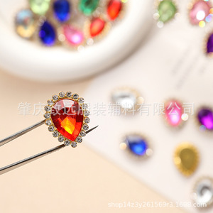 Acrylic Teardrop Rhinestone DIY Jewelry Accessories Pear Shape Plated For Hair Shoes Clothing <b>Crafts</b> ZH17 - Product Image 4