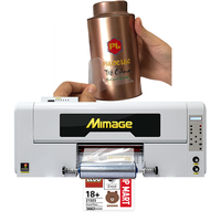 Impresora UV DTF Rollo a Rollo de 60cm 30cm, Plotter de Impresión de Pegatinas UV con Película de Transferencia en Frío y Laminadora