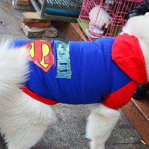 Shine And Shine Superman Dog <b>Hoodie</b> Winter Durable Large Medium Small Dog Clothes For Samoyed Golden Retriever Pet Apparel - Product Image 3