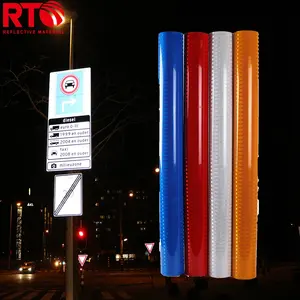 Digital Printing Eco Solvent Permanent Self Adhesive White Reflective Vinyl Rolls For Banner Road Sign