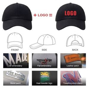 Casquette personnalisée haut de gamme, casquette de baseball personnalisée, impression et broderie 3D - Product Image 6