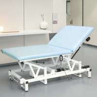 Table d'examen électrique LK LK/DS-III, formation en kinésithérapie, chiropratique, thérapie multifonctionnelle, physiothérapie, levage, massage, acier inoxydable