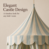 Tente de lit pour enfant en coton 100% pliable et portable, à suspendre au plafond, bleu clair uni, écologique, toutes saisons, pour chambre d'enfant