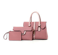 Ensemble de sacs à main pour femmes de haute qualité personnalisés, 3 pièces, sac à bandoulière en cuir PU avec garniture en croco, ensemble de sacs fourre-tout polyvalents pour le travail et les occasions décontractées
