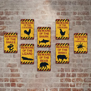 Usine En Gros Animaux Avertissement Tin Signes Vintage Rétro Poulet Vache Plaques En Métal <span class=keywords><strong>Jardin</strong></span> Attention Affiche avec <span class=keywords><strong>De</strong></span> Grandes Réductions - Product Image 6