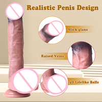 Dildo réaliste double couche pour femmes, avec texture de peau, en silicone liquide souple, étanche, jouet sexuel pour adultes, pour jeu solo