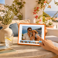 Bingkai Foto Digital 10.1 inci, 1280x800 HD Pixels IPS Wi-Fi dengan Fitur Putar Otomatis, Hadiah untuk Keluarga
