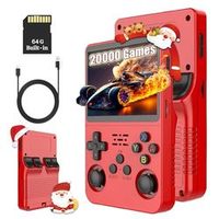 Nueva Consola Portátil LR R36S con Sistema Operativo ArK, Máquina de Juegos Retro con 15000 Juegos, Pantalla de 640x480, Wi-Fi, 64GB/128GB, Batería de 3000mAh