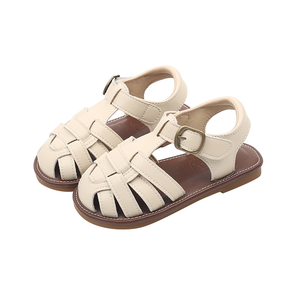Chaussures Bébé Personnalisées Vente en Gros Sandales d'Été Fermées pour Nouveau-nés Chaussures Plates en Cuir Tendance pour Enfants - Product Image 6