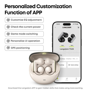 Nhà Cung Cấp Bán Buôn Clip Tai Nghe Bluetooth 6.0 Tiếng Ồn Hủy Bỏ TWS Earbuds Thể Thao Tai Nghe Không Dây Với Ứng Dụng Thông Minh Điều Khiển - Product Image 2