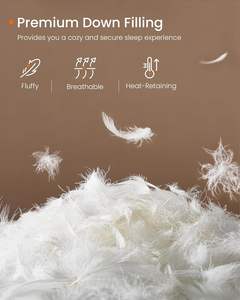 <span class=keywords><strong>SONGMICS</strong></span> HOME Couette King Size Remplissage en Plumes Toutes Saisons Motif Géométrique Style Moderne 106x90 Pouces Nuage - Product Image 2