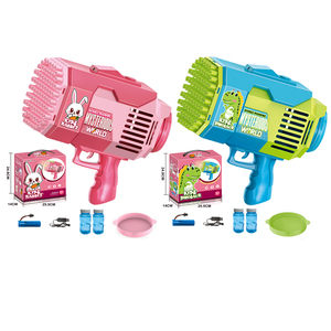 Pistolet à bulles Bazooka Gatling <span class=keywords><strong>73</strong></span> trous pour lapin et dinosaure, pistolet électrique chargeant les jouets pour enfants - Product Image 2