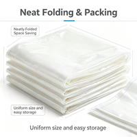 Sac plat ouvert en LDPE, flexible, bonne élasticité, résistant à l'humidité et à la poussière pour l'emballage alimentaire, fruits, collations