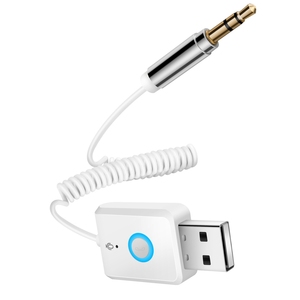 Adaptador RT08 <span class=keywords><strong>USB</strong></span> <span class=keywords><strong>Receptor</strong></span> de Audio Estéreo de 3.5mm Auto AUX <span class=keywords><strong>Receptor</strong></span> <span class=keywords><strong>Bluetooth</strong></span> <span class=keywords><strong>5.0</strong></span> - Product Image 1