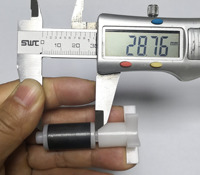 Rotor magnétique en ferrite pour pompe, 2 pôles, 6 pales, aimant L57, Ø ext. 15 mm, L25 mm, axe 3 mm, 40 mm, blanc/noir, vente directe usine chinoise, en gros