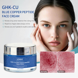 Crème Visage OEM au Peptide de Cuivre Bleu Anti-Rides, Essence Raffermissante au Collagène, Crème Visage au Peptide de Cuivre GHK-Cu Snap8 - Product Image 1