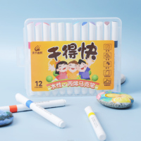 Nouveau Type stylo marqueur acrylique de peinture colorée professionnelle permanente pour l'artisanat de bricolage en bois de céramique de roche