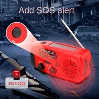 Multifunctional FM Radio Outdoor Emergency Hand-crank Generator Solar Mobile Phone Charging Lighting Table Lamp