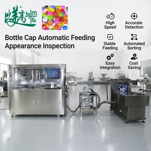 Sistema Automático de Inspección Visual de Tapas de Botellas con Rechazo Automático por Manchas, Rayones, Cortes y Defectos de Destello, Máquina Clasificadora CCD - Product Image 1
