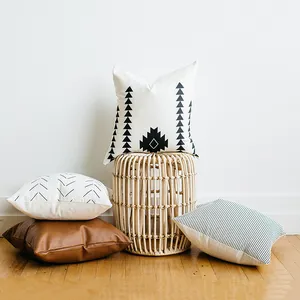 Bán Hot handmade dân tộc Phương Đông 100% cotton giả da Moroccan Boho kilim Cushion Cover Đối với trang trí nội thất