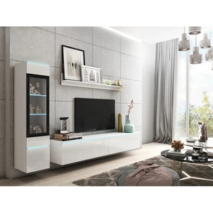 Meuble TV moderne de luxe <span class=keywords><strong>DECOHOME</strong></span> avec panneau extensible en bois et support intégré pour salon et chambre à coucher - Product Image 6