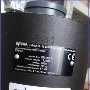 ตัวจับนิรภัย Sitema รุ่น KRP 56 รับน้ำหนัก 19 กก. แรงดึง 67 กิโลนิวตัน แรงดัน 4-10 บาร์ สำหรับงานอุตสาหกรรม - Product Image 1