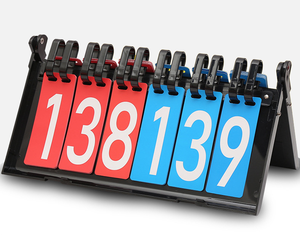 Tabellone Segnapunti da Tavolo a 6 Cifre per Basket, Pallavolo, Tennis e Allenamento Sportivo con Carte Scorrevoli - Product Image 2