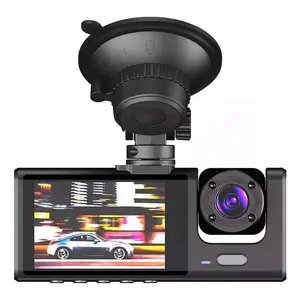 2023 NEU 3 Objektiv Auto Straßen kamera 1080p Auto Black Box 2.0 in Ips Bildschirm Cam Recorder 170 Weitwinkel Fahrzeug DVR für Auto