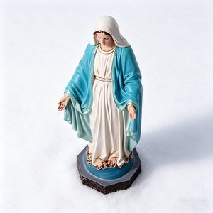 Statue de Notre-Dame de Grâce Vierge <span class=keywords><strong>Marie</strong></span> - Figurine Religieuse en Résine pour Autel Domestique et Décoration Spirituelle - Product Image 5