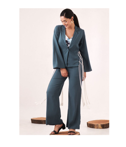 Blazer classique pour femmes à manches longues, coupe ajustée, veste de bureau formelle, tenue de travail décontractée, vente en gros - Product Image 4