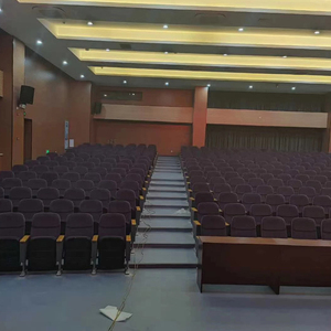 Sedie pieghevoli con tessuto e tavolino adatte per aule universitarie, cinema, teatri, sale da spettacolo e chiese - Product Image 5