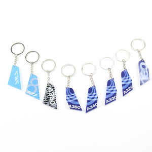 <span class=keywords><strong>Airline</strong></span> Vertical Fin Key chain, Geschenk für Luftfahrt begeisterte, Andenken mit Boeing-Motiven für Piloten und Reisende - Product Image 3