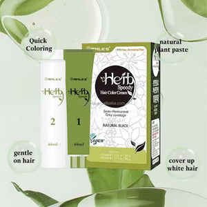 हर्बल जल्दी से रंग काले बालों को डाई ब्लैक हर्ब तेजी से निकालने प्राकृतिक बालों की देखभाल कोई पीड नहीं अमोनिया रंग बालों की डाई क्रीम - Product Image 2