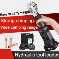 Mini pince hydraulique rechargeable ES-300, affichage numérique noir, sertissage de fils, poignée droite, petite, portable, batterie au lithium