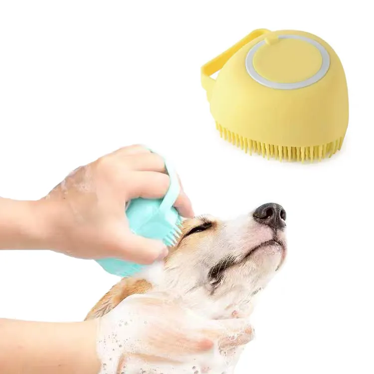Huisdier Baden Tool Siliconen Zachte Borstel Draagbare Douche Massage Cleaning Wassen Hond Bad Borstel