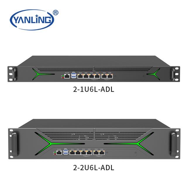 1u Firewall Router Spf Support 12th or 13th Gen I3/I5/I7 4X10 SFP 1U 2U Rack Mount Firewall Appliance