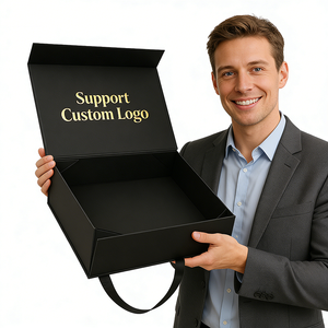 Caja de Regalo Magnética de Cartón para Extensiones de Cabello, de Lujo, Reciclable, Ecológica, con Logotipo Personalizado OEM de Lipack - Product Image 1