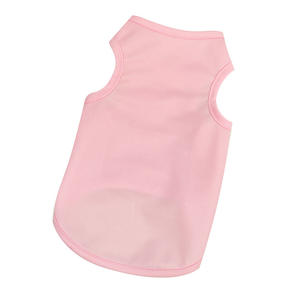 Comfortabel Dun En Ademend Vest Voor Kleine Honden Teddyberen, Kleine Rassen, Effen Lege Tank Top Tshirt Pet Kleding Fit - Product Image 5