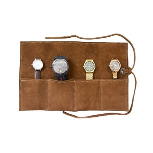 Estuche de Viaje para Relojes de Cuero Personalizado, Porta Relojes de Bolsillo para Hombre, Venta al Por Mayor de Fábrica - Product Image 1