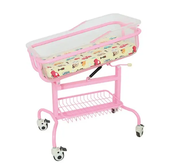 Hospital Baby Cart Infant Bed Baby Cot Baby Trolley With Wheels