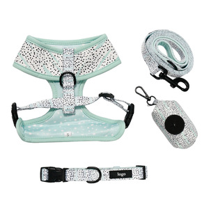 Ensemble de harnais pour chien anti-traction personnalisé, collier rembourré doux, laisse et harnais de qualité supérieure pour chien, distributeur de sacs à déjections canines, accessoires pour animaux de compagnie - Product Image 2