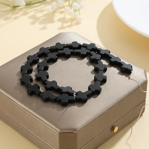 Cuentas en forma <span class=keywords><strong>de</strong></span> cruz HongMei para hacer pulseras, piedra Natural, cristal blanco, cuentas <span class=keywords><strong>de</strong></span> origen <span class=keywords><strong>de</strong></span> Guangdong, color como en la imagen - Product Image 6