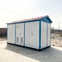 Poste de transformation étanche en acier coloré ZHUOLI avec conception à cloisons IP54, tension 24kV/10kV/6kV pour sites urbains et touristiques