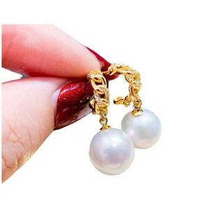 อุปกรณ์ทำเครื่องประดับมุก DIY ตัวเรือนเงินแท้ S925 สำหรับใส่ลูกปัดกลมขนาด 9-13 มม. เครื่องประดับเงินแฟชั่น ต่างหู - Product Image 4