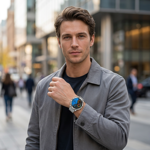 Reloj Inteligente Deportivo AK75 para Hombre, Pantalla de 1.85 Pulgadas, Linterna Integrada, Seguimiento de Salud para Presión Arterial y Oxígeno, Batería Grande de 700 mAh - Product Image 2
