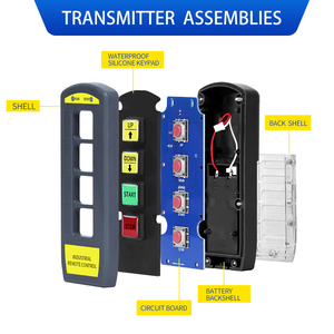 Télécommande sans fil 2 boutons ML-2AS pour treuil, 12V, étanche, pour grue industrielle, radiocommande pour AC, en métal et plastique - Product Image 2