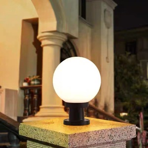 Lampe murale LED extérieure en forme de globe, 110-240V, étanche, pour clôture, jardin, éclairage paysager - Product Image 5