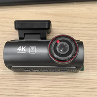 Caméra embarquée double objectif CPT 2CH 4K UHD pour la sécurité de conduite, écran IPS 3,16'', WiFi, GPS, caméra avant/arrière, enregistrement des données de vitesse